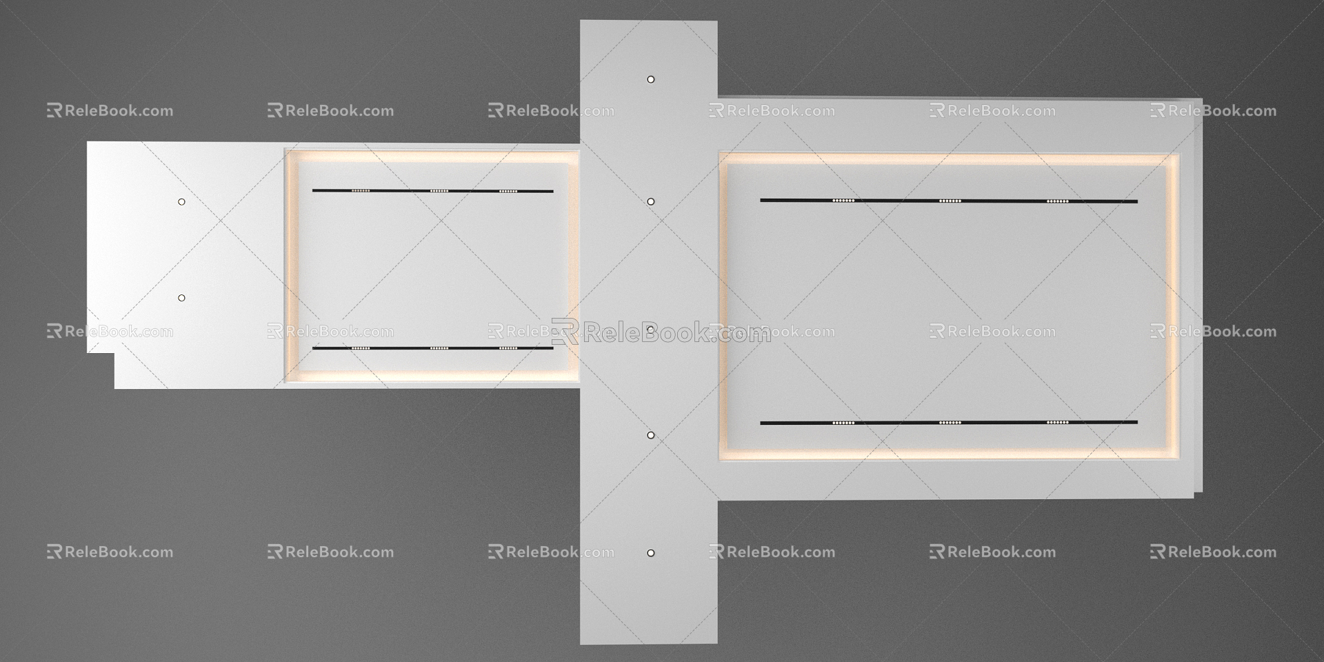 Modern Ceiling Ceiling Without Main Lights model