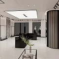 Modern Clothing Store Interior Design With Display Racks Cashier Counter And Mannequin