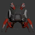Modern Robot Machine Bomb Mechanical Bomb 3d model