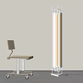 Modern Floor Lamp Metal Floor Lamp Cross Optical Axis Optical Axis Floor Lamp Chair Mazar Lamp 3d model