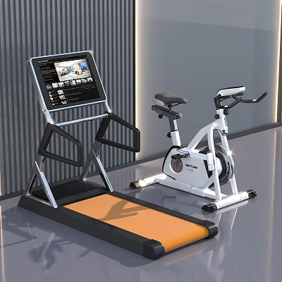 Modern Fitness Equipment 3d model