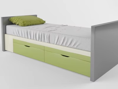 Children's bed 3d model