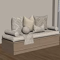 Modern pillow cover 3d model