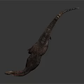 Realistic Fierce Carnivorous Dinosaur 3D Model Open Mouth Sharp Teeth Dynamic Pose