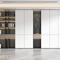 Modern bookcase 3d model