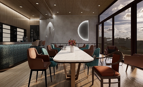 Modern Cafe 3d model