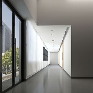 Modern Aisle Corridor 3d model