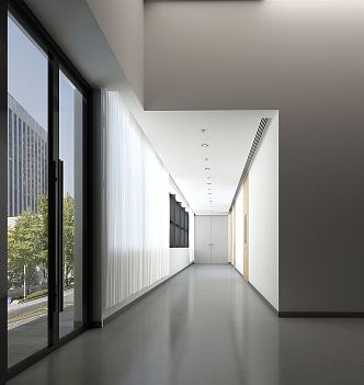 Modern Aisle Corridor 3d model