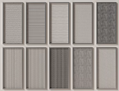 Modern metal mesh plate punching plate aluminum gusset plate perforated plate perforated plate 3d model