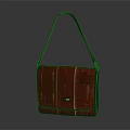 Stylish Red Striped Shoulder Bag With Black Strap For Daily Casual Use