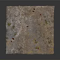 Natural Rocky Square Platform With Rough Surface And Hanging Stalactite Formations