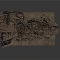 Cave Interior With Stalactites Rocky Walls Orange Light And Stone Path