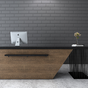 Modern reception bar 3d model