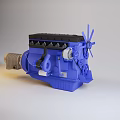 Modern Engine Equipment Engine 3d model