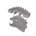 Chinese-style bridge stone arch bridge 3d model