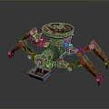 Robot Spider Robot Mecha Spider Science Fiction Spider Mechanical Spider Battery Spider Tower Defense 3d model