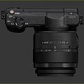 Sony Digital Camera With Black Body And Professional Detachable Lens Design