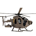 Tan Military Utility Helicopter With Rotors Weapon Systems Cockpit And Landing Gear