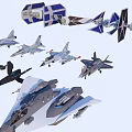 Vehicle Aviation Aircraft Fighter 3d model