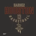 Neon Lighting Combination with Houston Harden 13 Basketball Rockets Logo Design