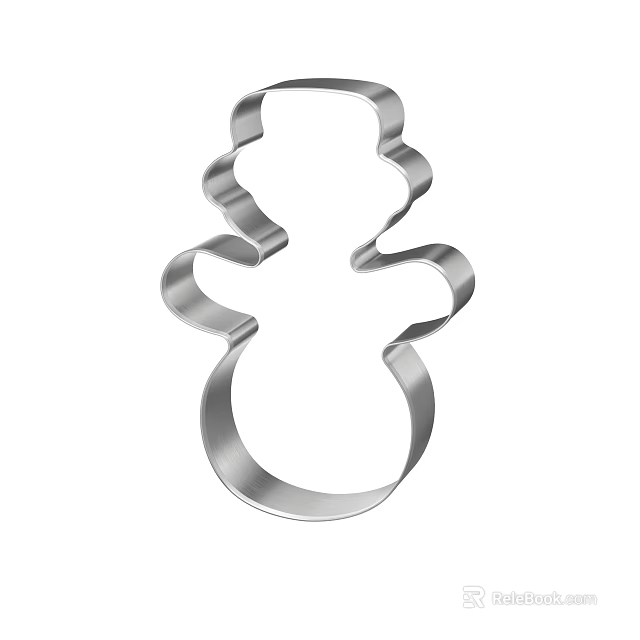Stainless Steel Gingerbread Man Cookie Cutter for Baking Delicious Homemade Cookies 3d model 