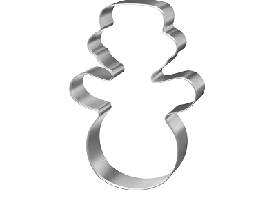 Stainless Steel Gingerbread Man Cookie Cutter for Baking Delicious Homemade Cookies 3d model