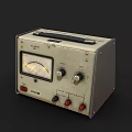 Vintage Electronic Testing Equipment With Analog Meter Control Knobs And Metal Casing 3d model