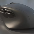 Wireless Computer Mouse with Ergonomic Design and Multiple Control Buttons 3d model