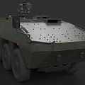 Modern Military Armored Tank With Surveillance Camera And Heavy Armor