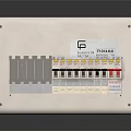 Modern distribution box fuse box power supply fuse box 3d model
