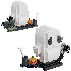 Modern Toys Halloween Ghost Lego Toys 3d model