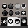Modern Washing Machines With Sleek Designs And Multiple Color Choices For Home Use