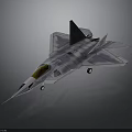 3D Model Of Space Aerospace Fighter Jet With Sleek Design And Cockpit