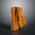 Natural Wooden Log Decorative Sculpture With Rustic Texture And Handcrafted Design
