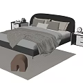 Double bedside table 3d model
