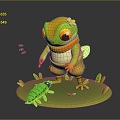 Frog Frog Frog Poison Frog Game Frog Reptile Cold Blooded Animal Reptile Reptile 3d model