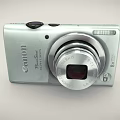 Canon PowerShot Silver Compact Digital Camera with Sleek Body and Retractable Lens