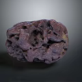 Three Dimensional Porous Purple Natural Stone With Irregular Textured Surface For Interior Decor