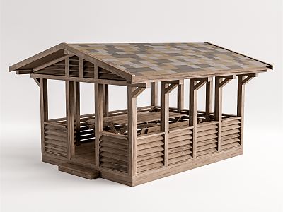 Modern Pavilion Landscape Gazebo model