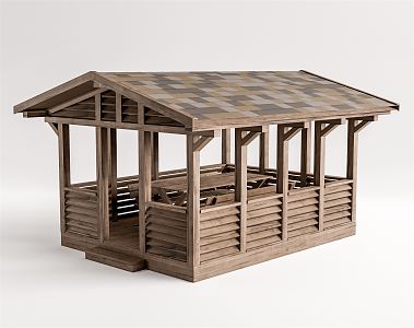 Modern Pavilion Landscape Gazebo 3d model