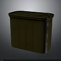 Practical Rectangular Brown Food Storage Container With Textured Surface And Lid