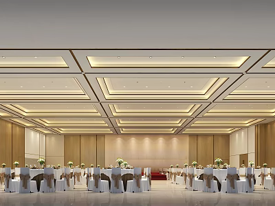 Modern Ballroom 3d model
