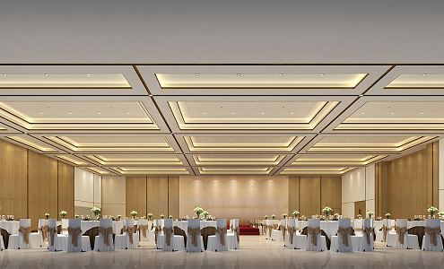 Modern Ballroom 3d model