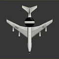 U.S. Air Force Military Aircraft Features Large Radar Dome And Four Engines