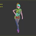 Modern Woman Model Female Model Magazine Model Cover Model 3d model