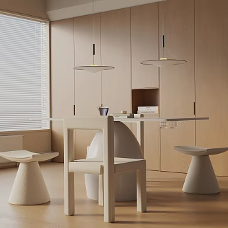 Modern dining table 3d model