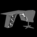 Office Desk Modern Table and Chair Combination European-style Office Desk American-style Office Desk Combination Modern Art Office Desk 3d model