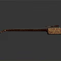 Traditional Chinese Stringed Musical Instrument With Intricate Painted Wooden Body And Neck