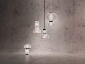 The paper art chandelier 3d model