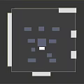 Modern Multi story Building With White Facade Black Roof Blue Rooftop Units And Balconies